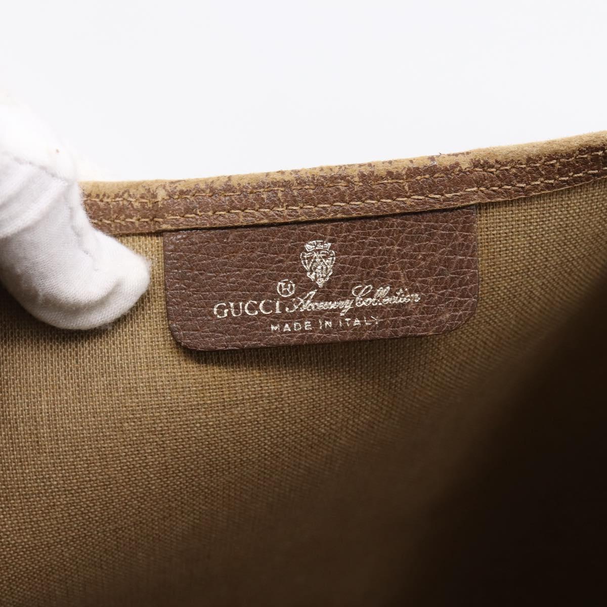 GUCCI GG Supreme Web Sherry Line Tote Bag PVC Beige Gold 39 02 003 Auth 207322