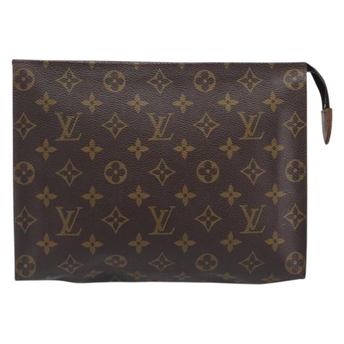 LOUIS VUITTON Monogram Poche Toilette 26 Pouch M47542 LV Auth 207426A