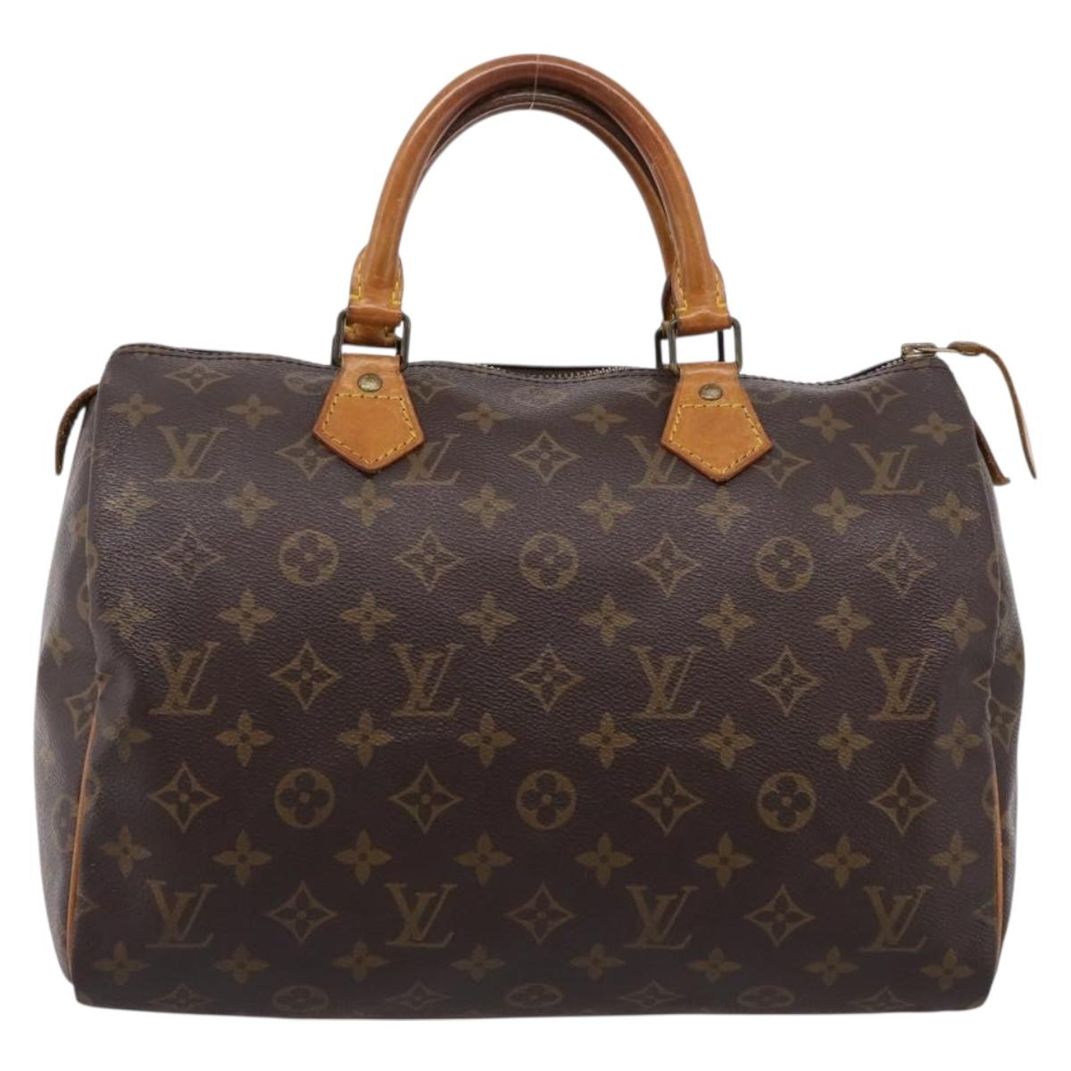 LOUIS VUITTON Monogram Speedy 30 Hand Bag M41526 LV Auth 207430