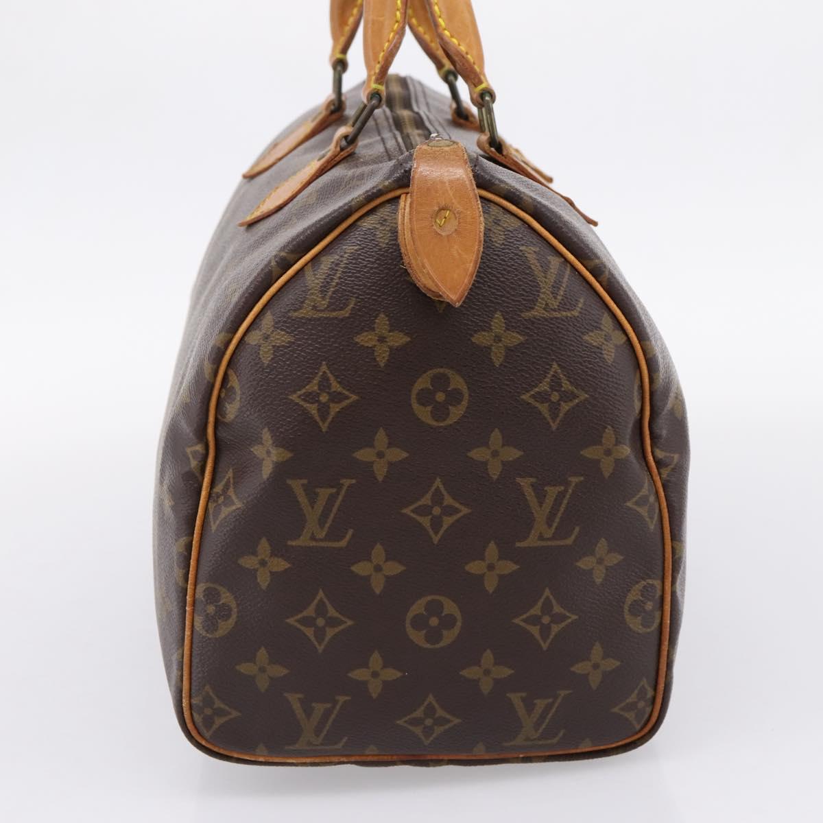 LOUIS VUITTON Monogram Speedy 30 Hand Bag M41526 LV Auth 207430