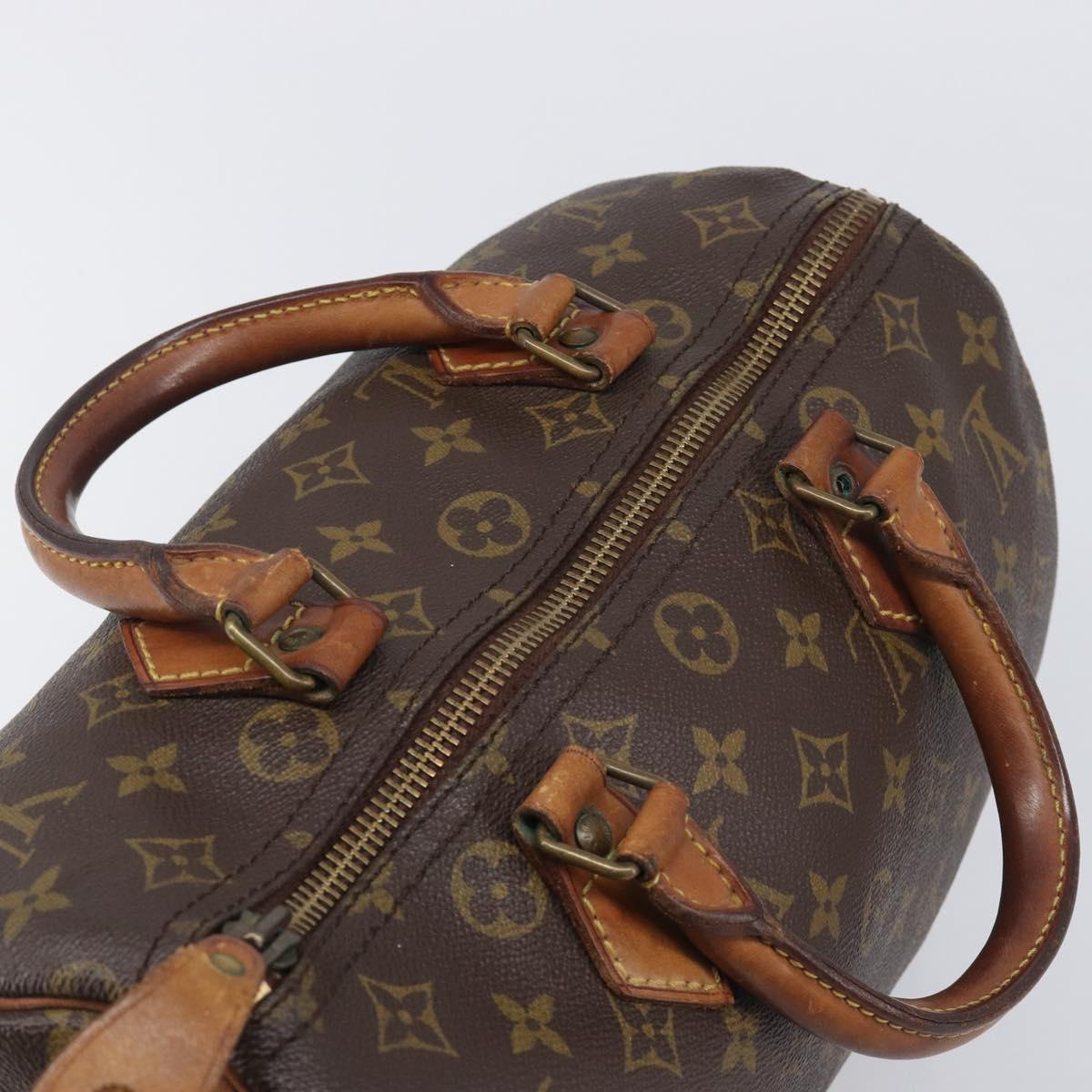 LOUIS VUITTON Monogram Speedy 30 Hand Bag M41526 LV Auth 207433