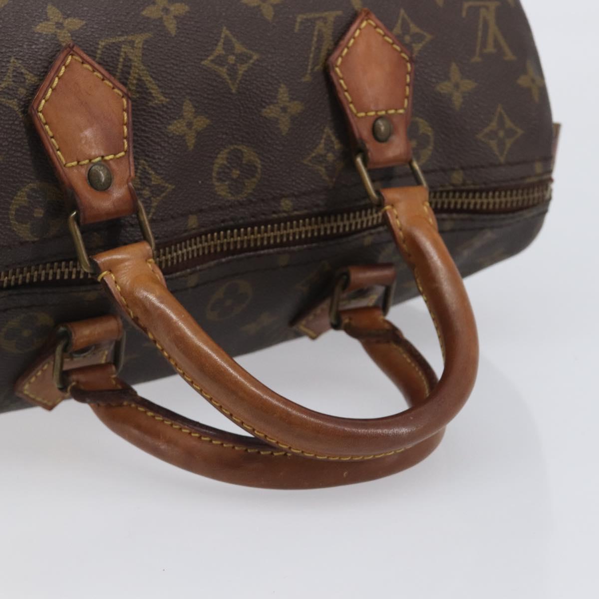 LOUIS VUITTON Monogram Speedy 30 Hand Bag M41526 LV Auth 207433