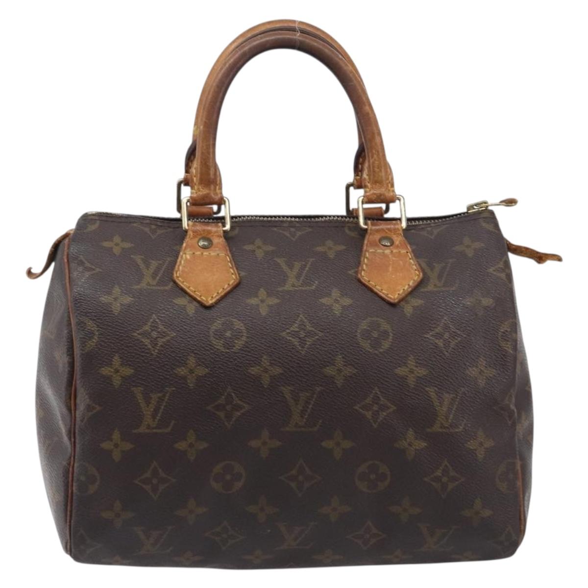 LOUIS VUITTON Monogram Speedy 25 Hand Bag M41528 LV Auth 207451