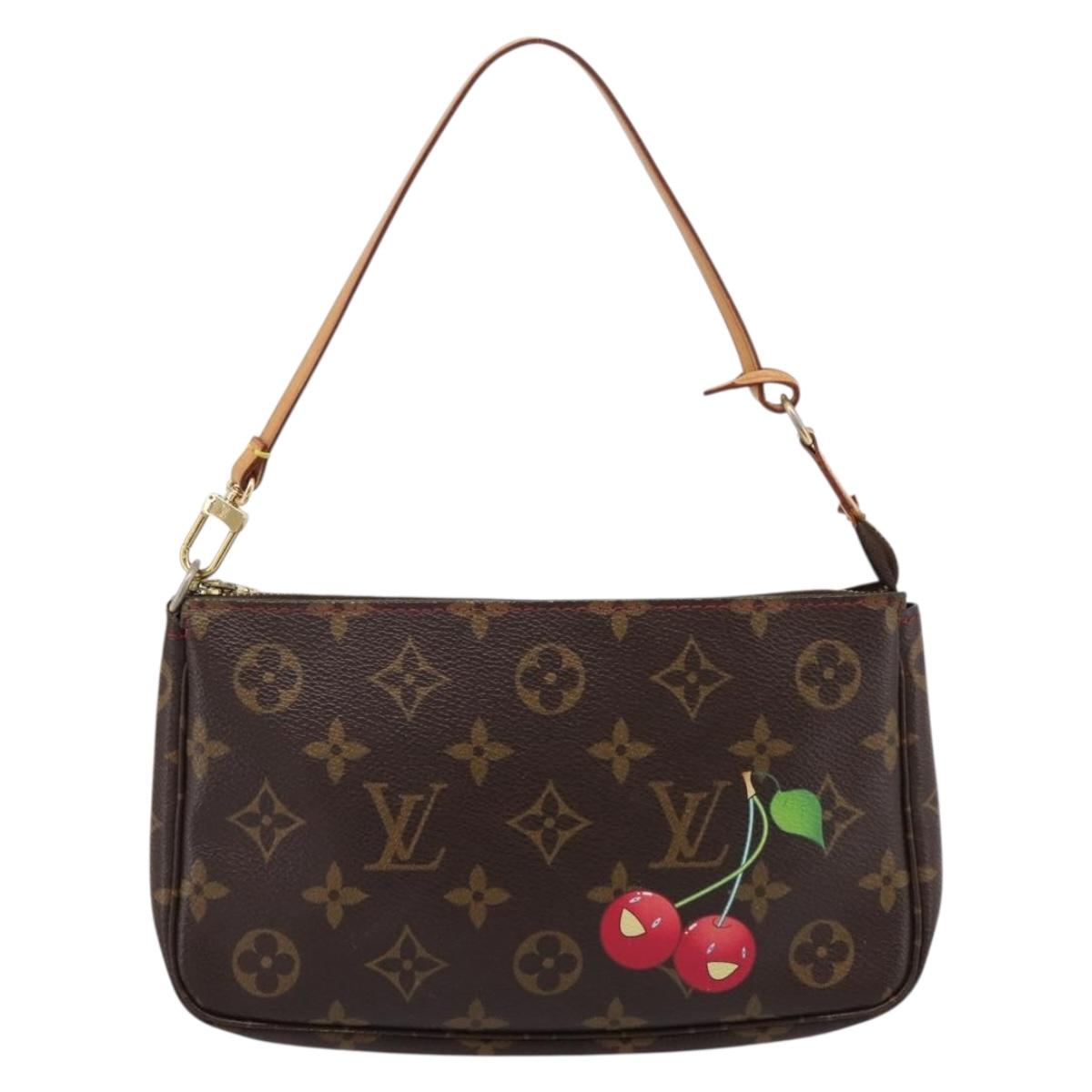 LOUIS VUITTON Monogram Cherry Pochette Accessoires Pouch M95008 Auth 207476SAV