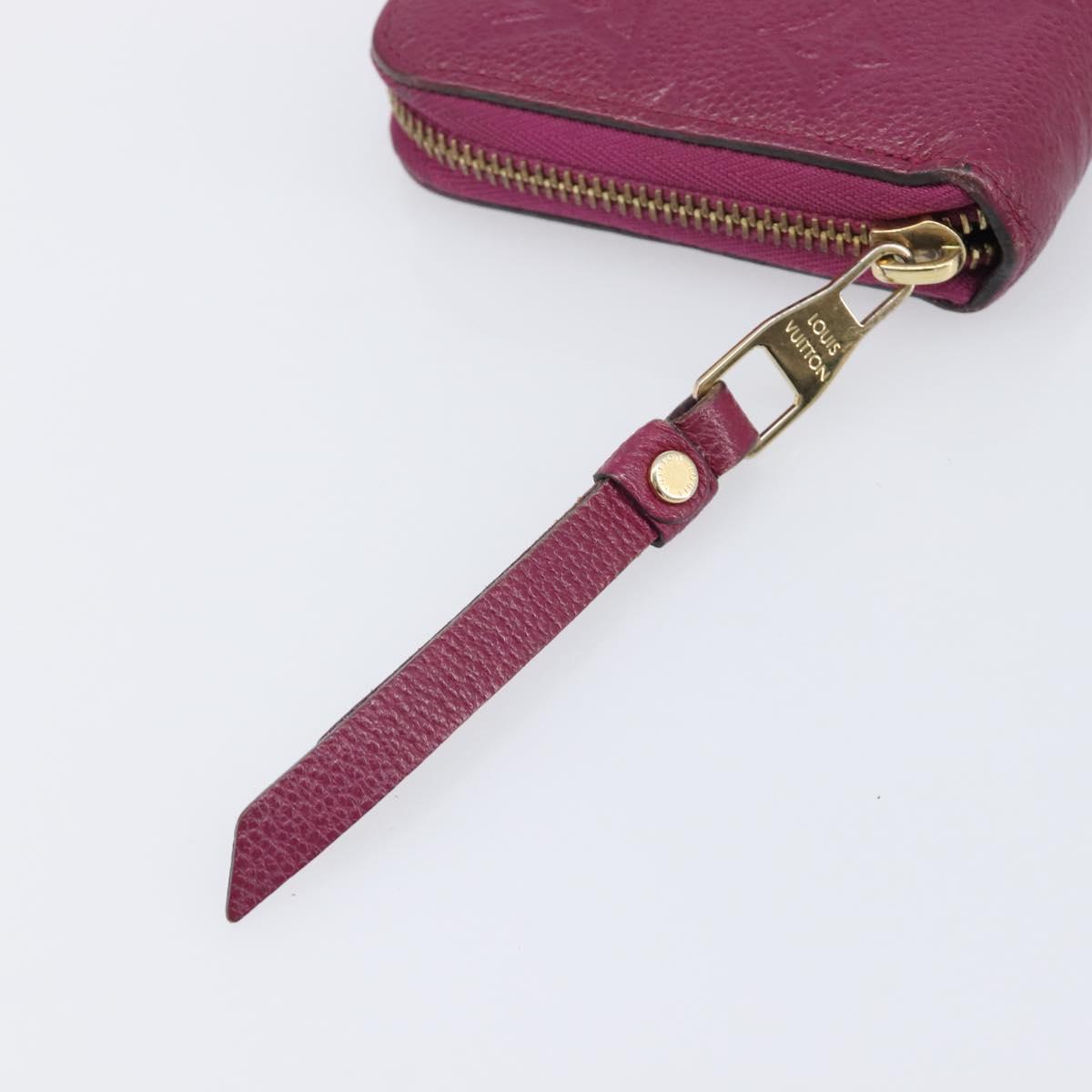 LOUIS VUITTON Monogram Empreinte Zippy Wallet Long Wallet amethyst M60569 LV Auth 207481A