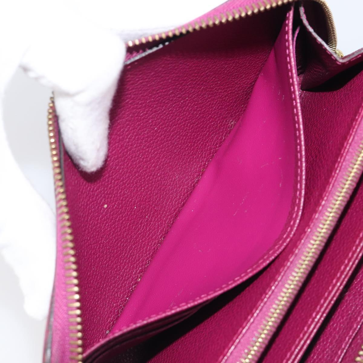 LOUIS VUITTON Monogram Empreinte Zippy Wallet Long Wallet amethyst M60569 LV Auth 207481A