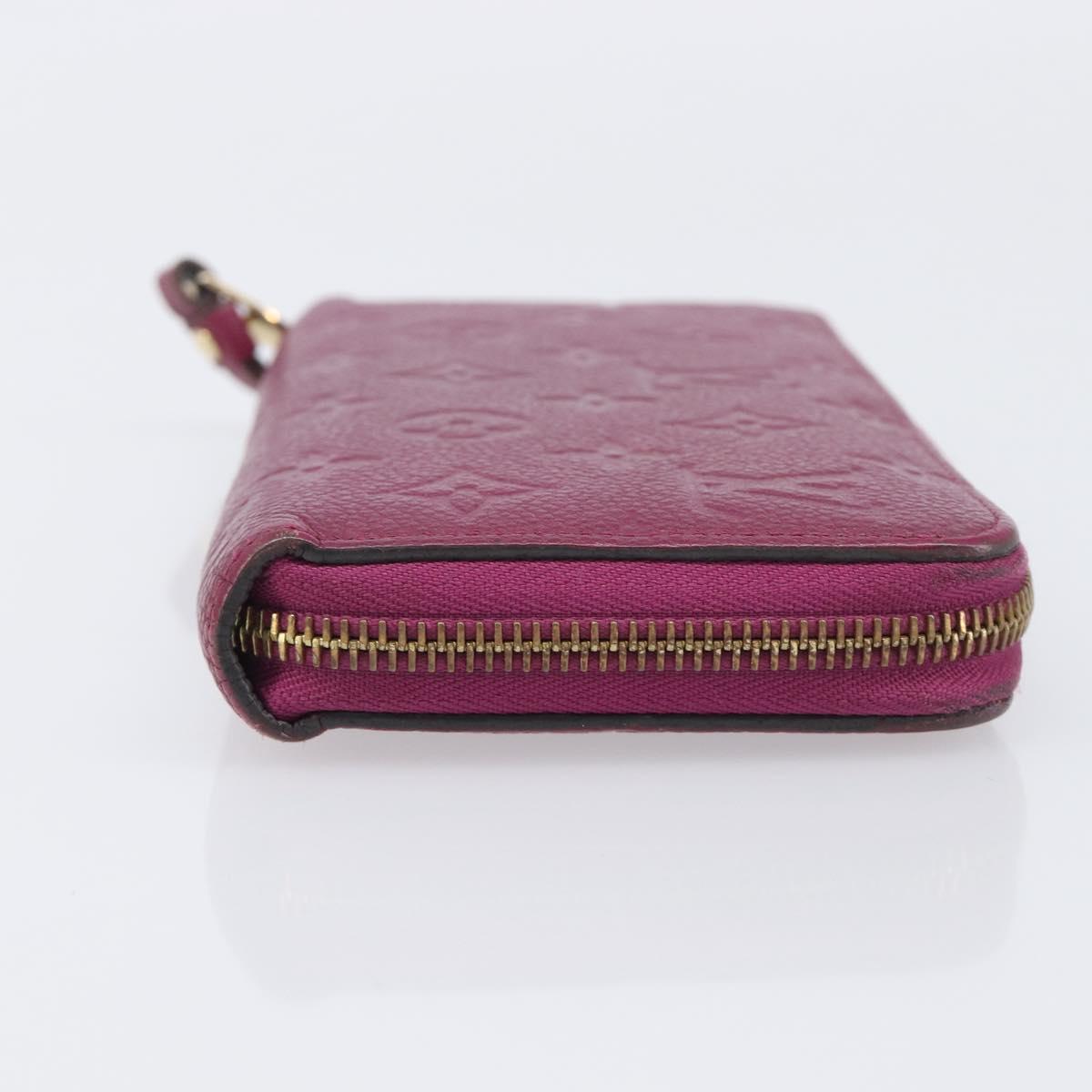 LOUIS VUITTON Monogram Empreinte Zippy Wallet Long Wallet amethyst M60569 LV Auth 207481A