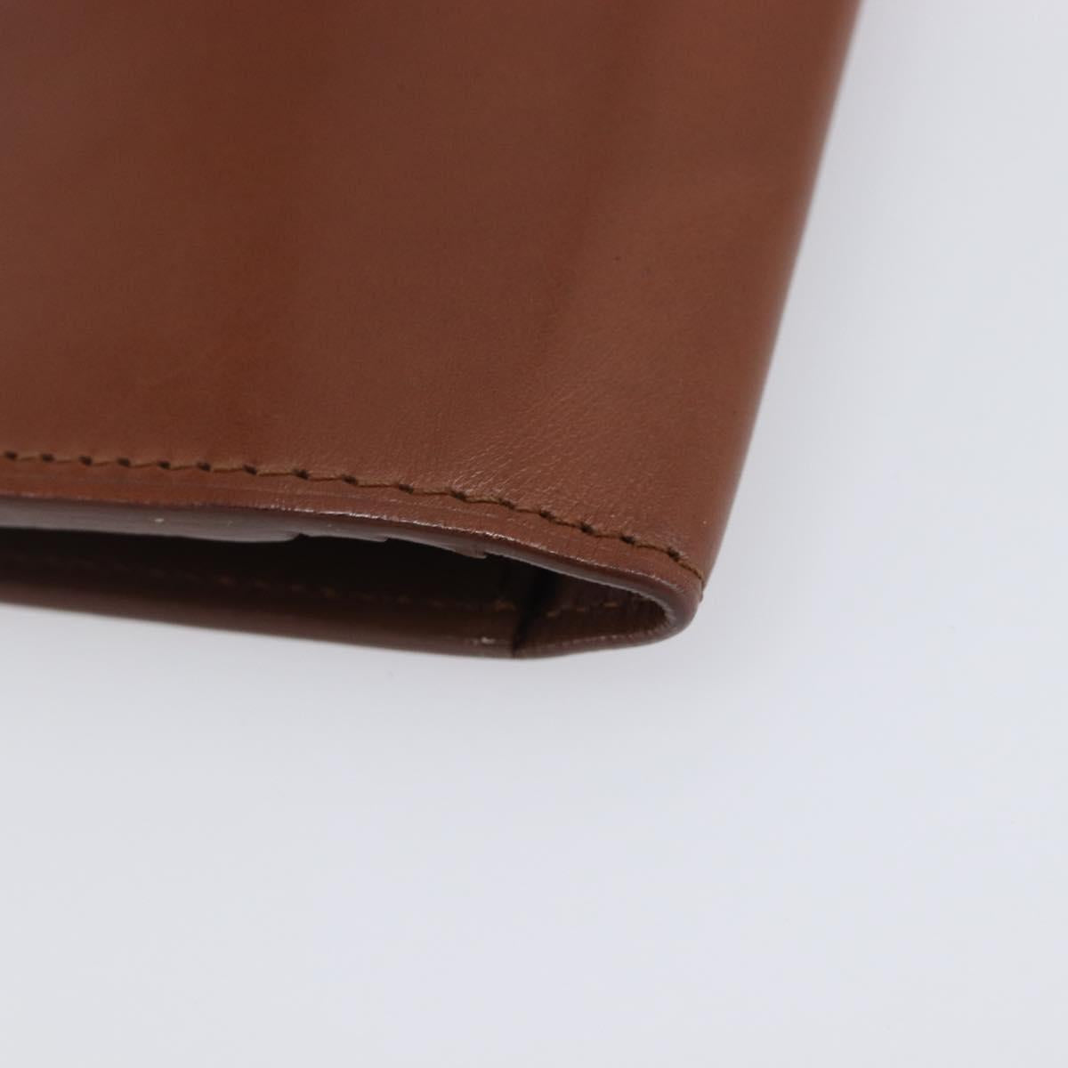 LOUIS VUITTON Portefeuille Braza Long Wallet Calf Skin Brown M61693 Auth 207485V