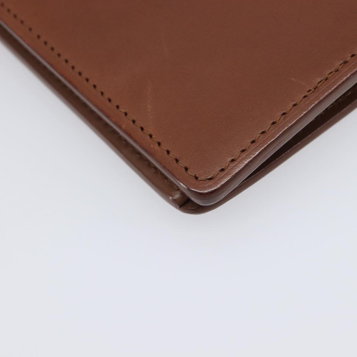 LOUIS VUITTON Portefeuille Braza Long Wallet Calf Skin Brown M61693 Auth 207485V