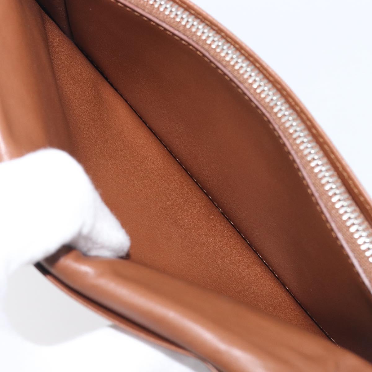 LOUIS VUITTON Portefeuille Braza Long Wallet Calf Skin Brown M61693 Auth 207485V