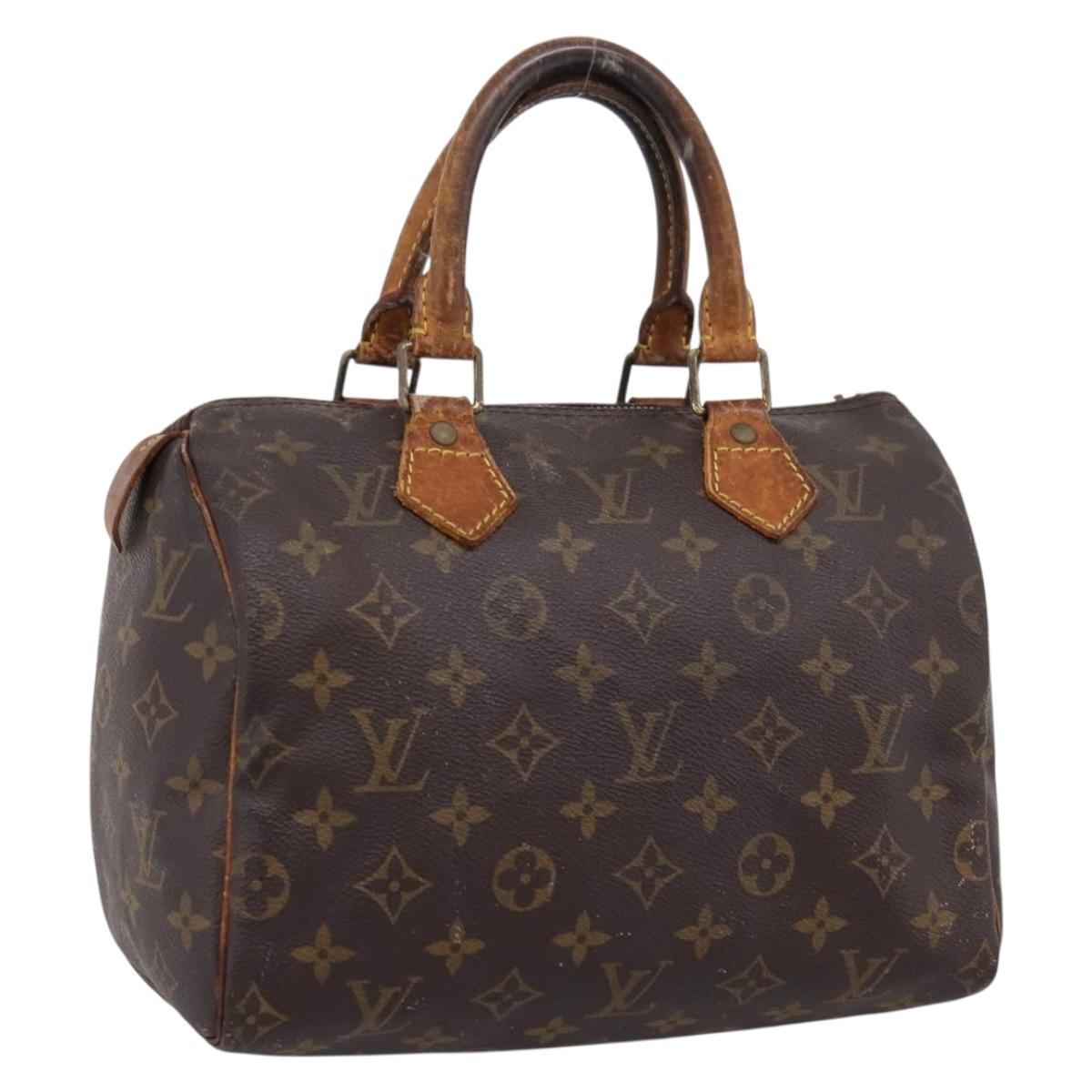 LOUIS VUITTON Monogram Speedy 25 Hand Bag M41528 LV Auth 207519