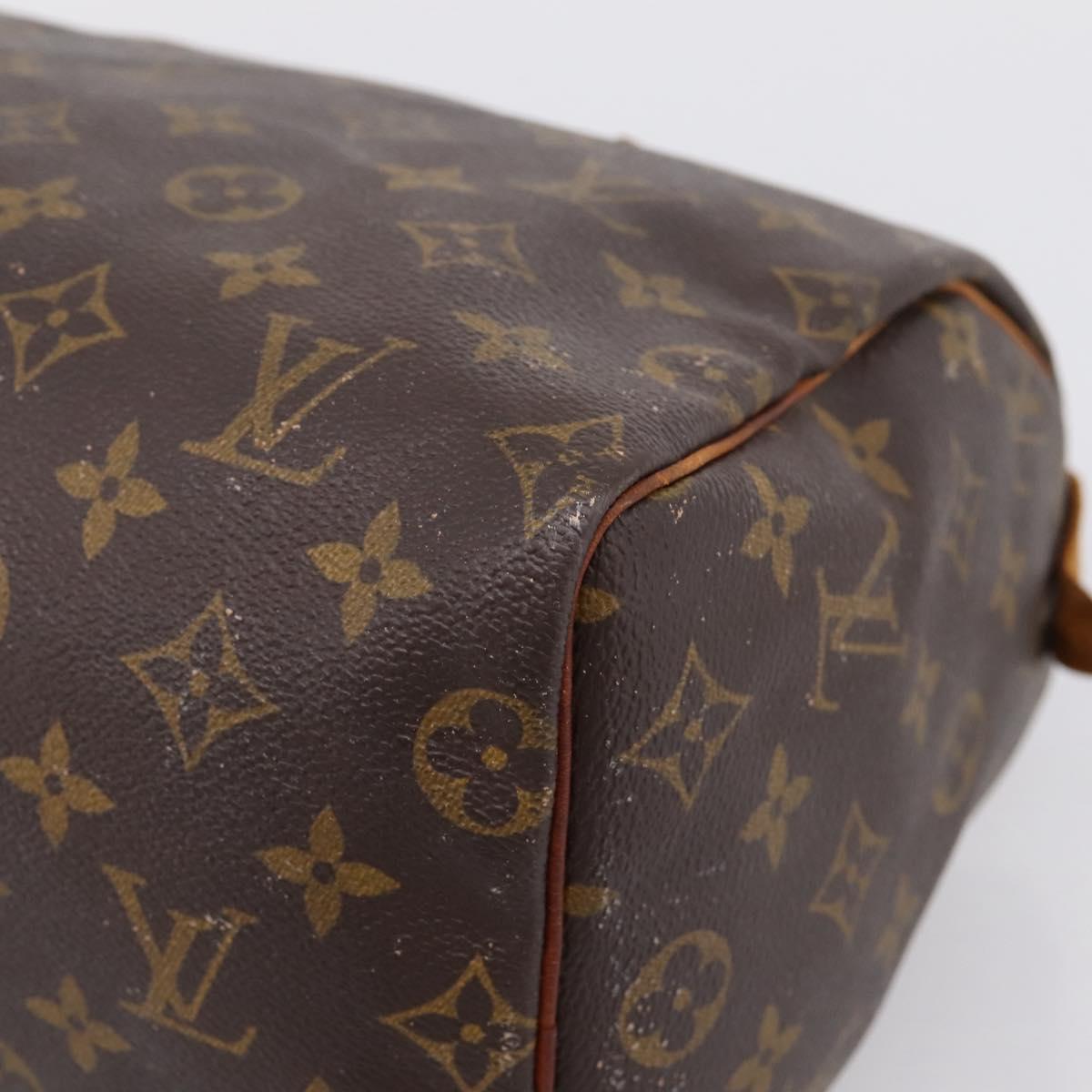 LOUIS VUITTON Monogram Speedy 25 Hand Bag M41528 LV Auth 207519
