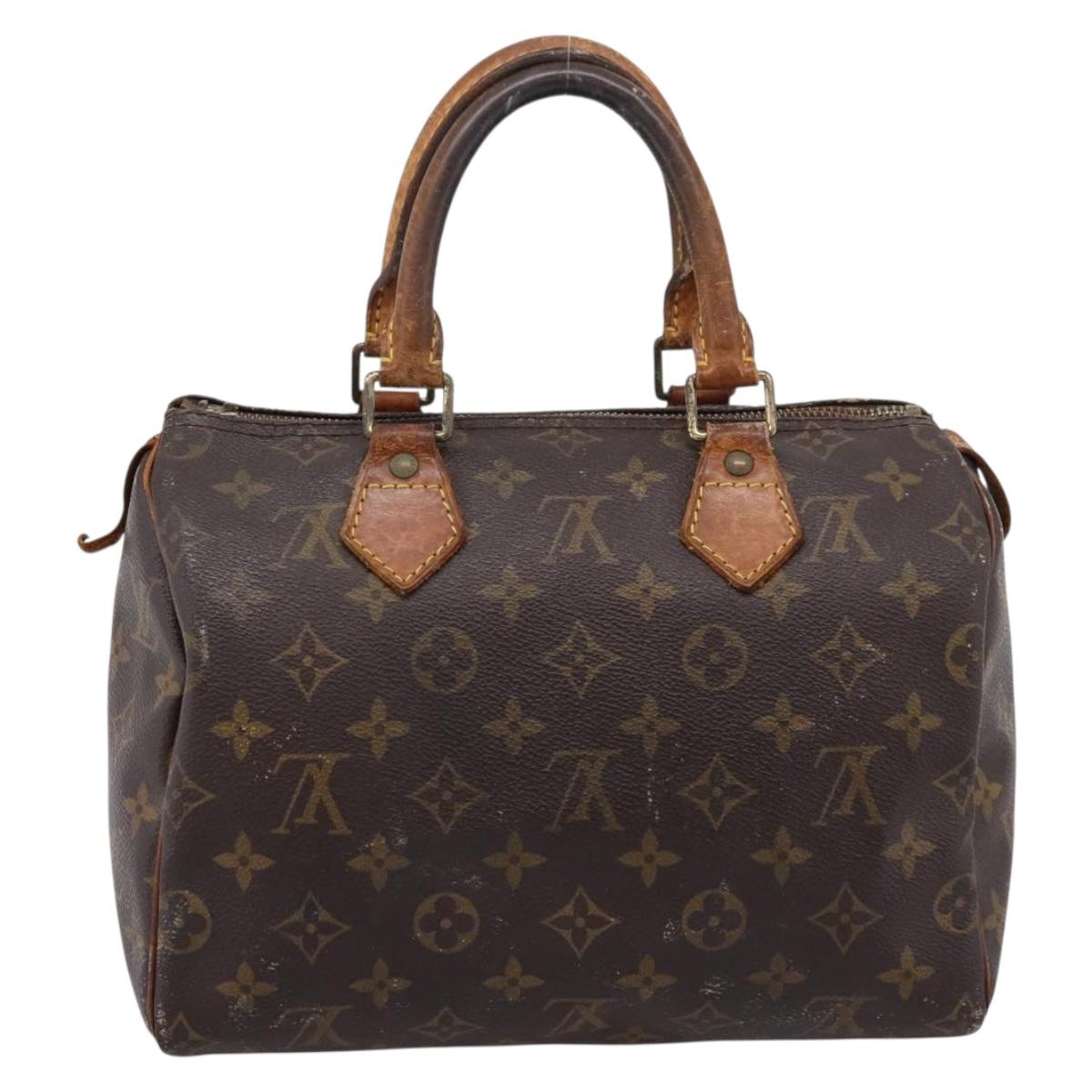 LOUIS VUITTON Monogram Speedy 25 Hand Bag M41528 LV Auth 207519