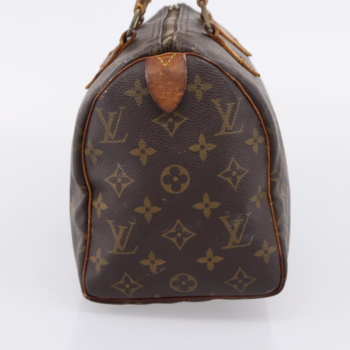 LOUIS VUITTON Monogram Speedy 25 Hand Bag M41528 LV Auth 207519