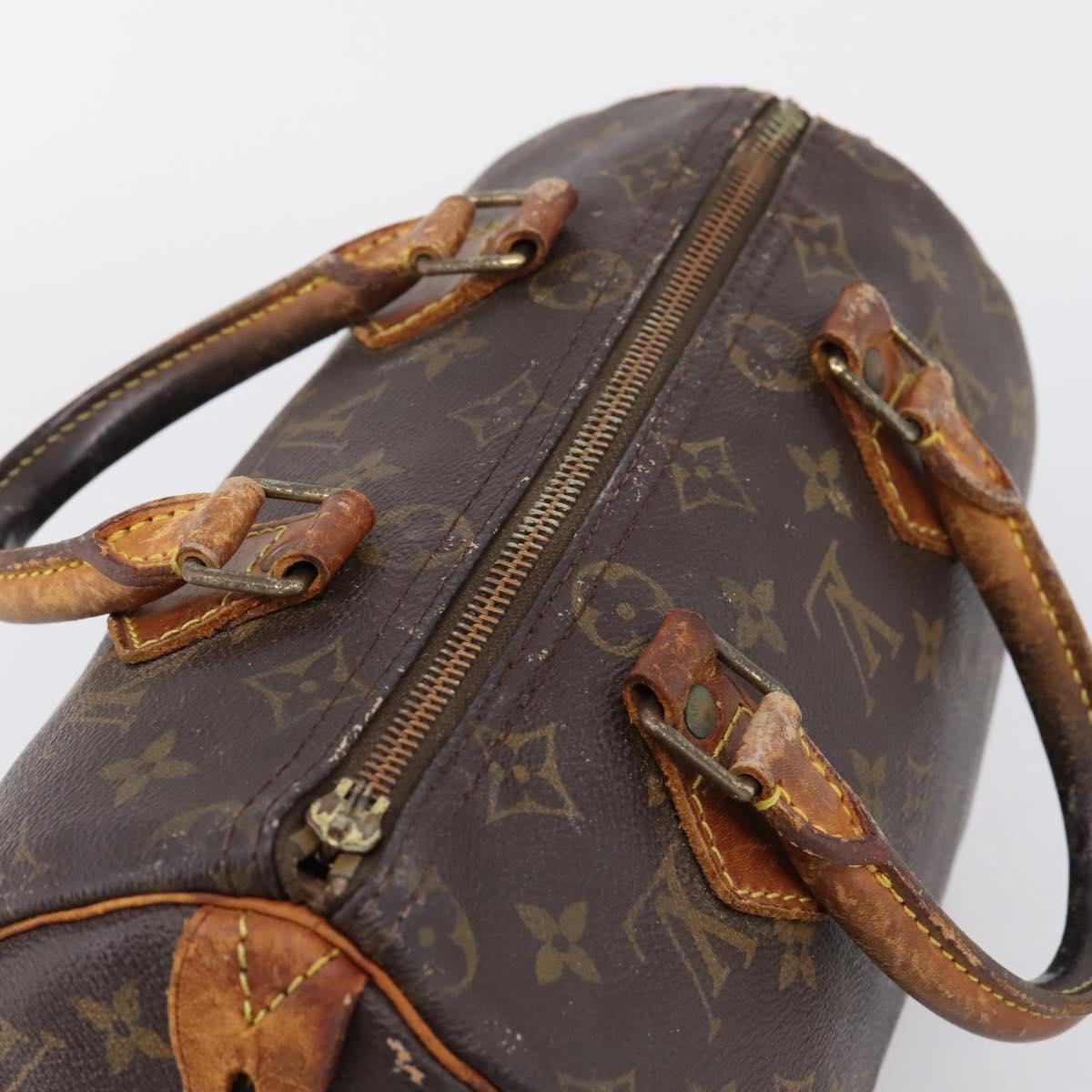 LOUIS VUITTON Monogram Speedy 25 Hand Bag M41528 LV Auth 207519