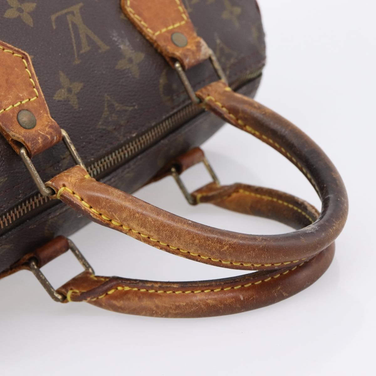 LOUIS VUITTON Monogram Speedy 25 Hand Bag M41528 LV Auth 207519