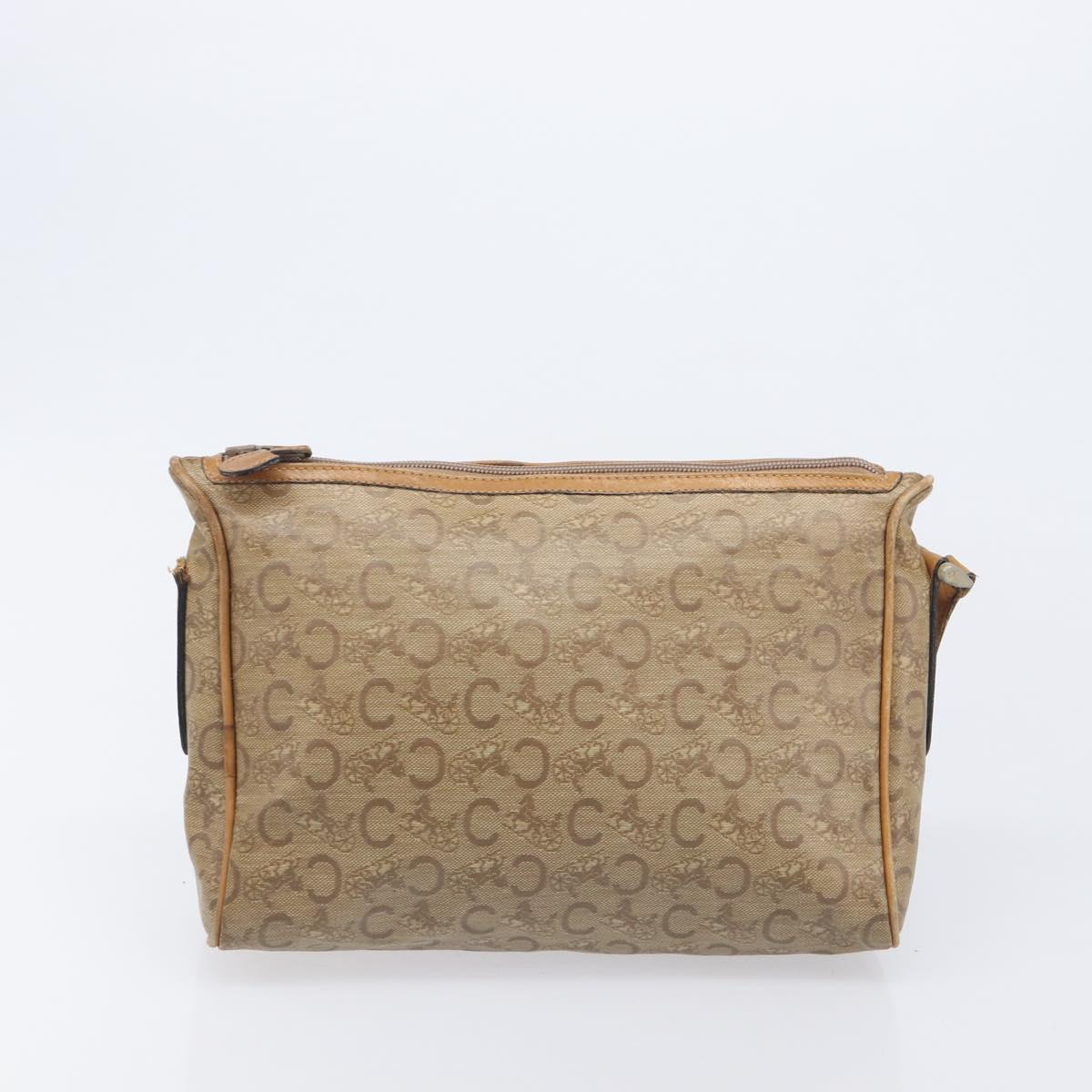CELINE Macadam Canvas C Sulky Bag PVC Leather Suede 2 Set Beige Navy Auth 207528