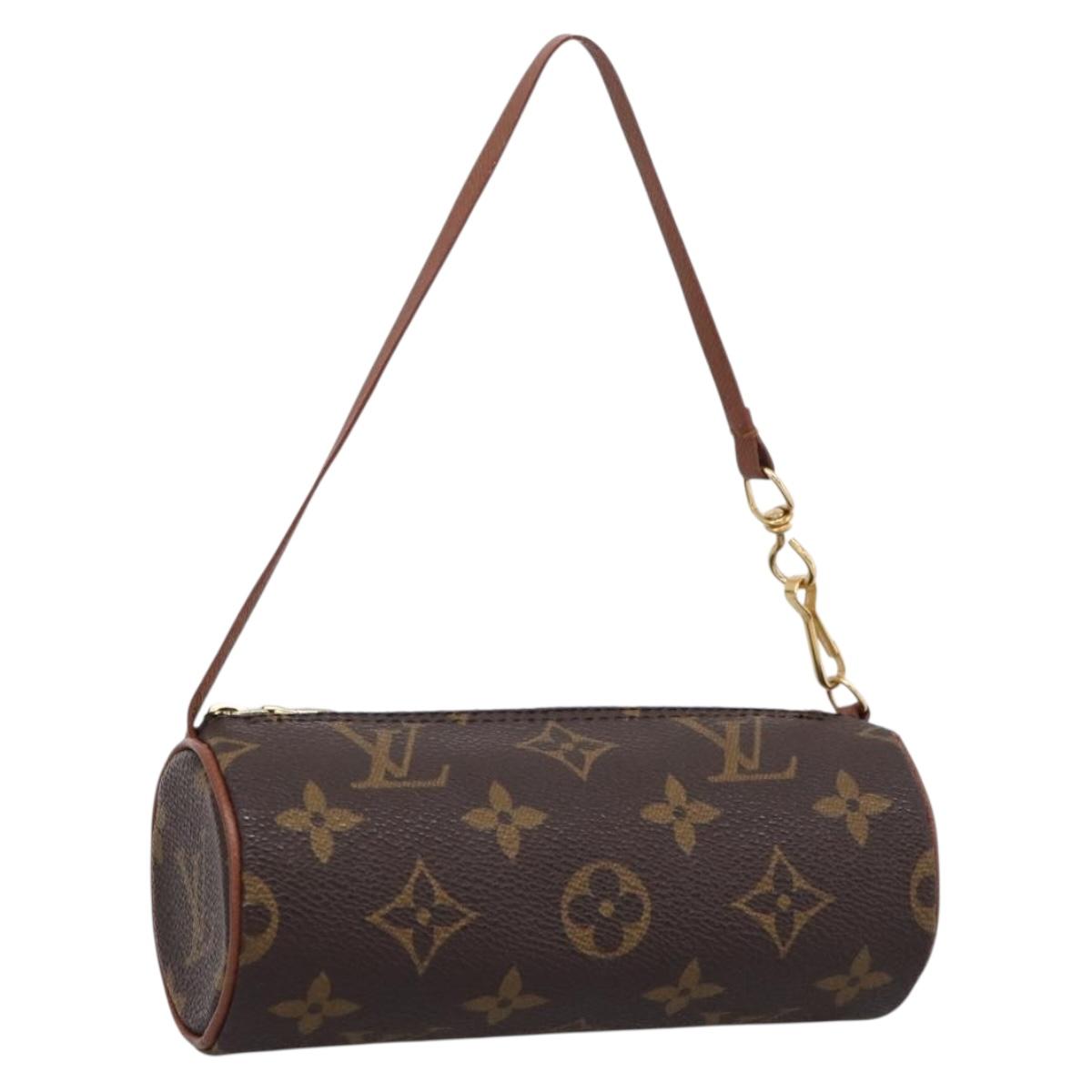 LOUIS VUITTON Monogram Papillon Pouch LV Auth 207531
