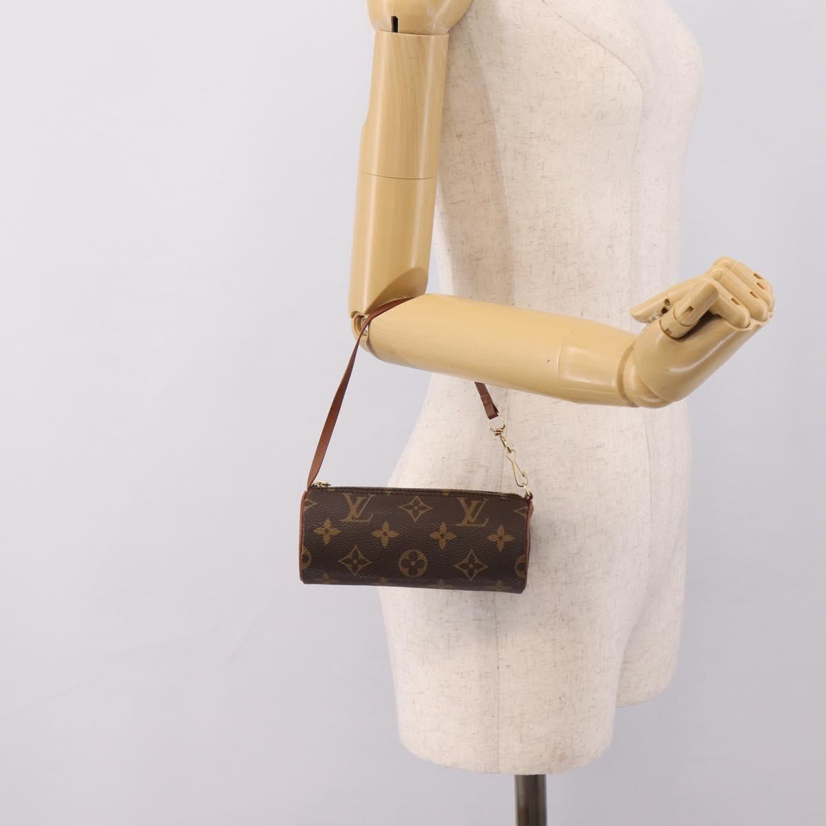 LOUIS VUITTON Monogram Papillon Pouch LV Auth 207531