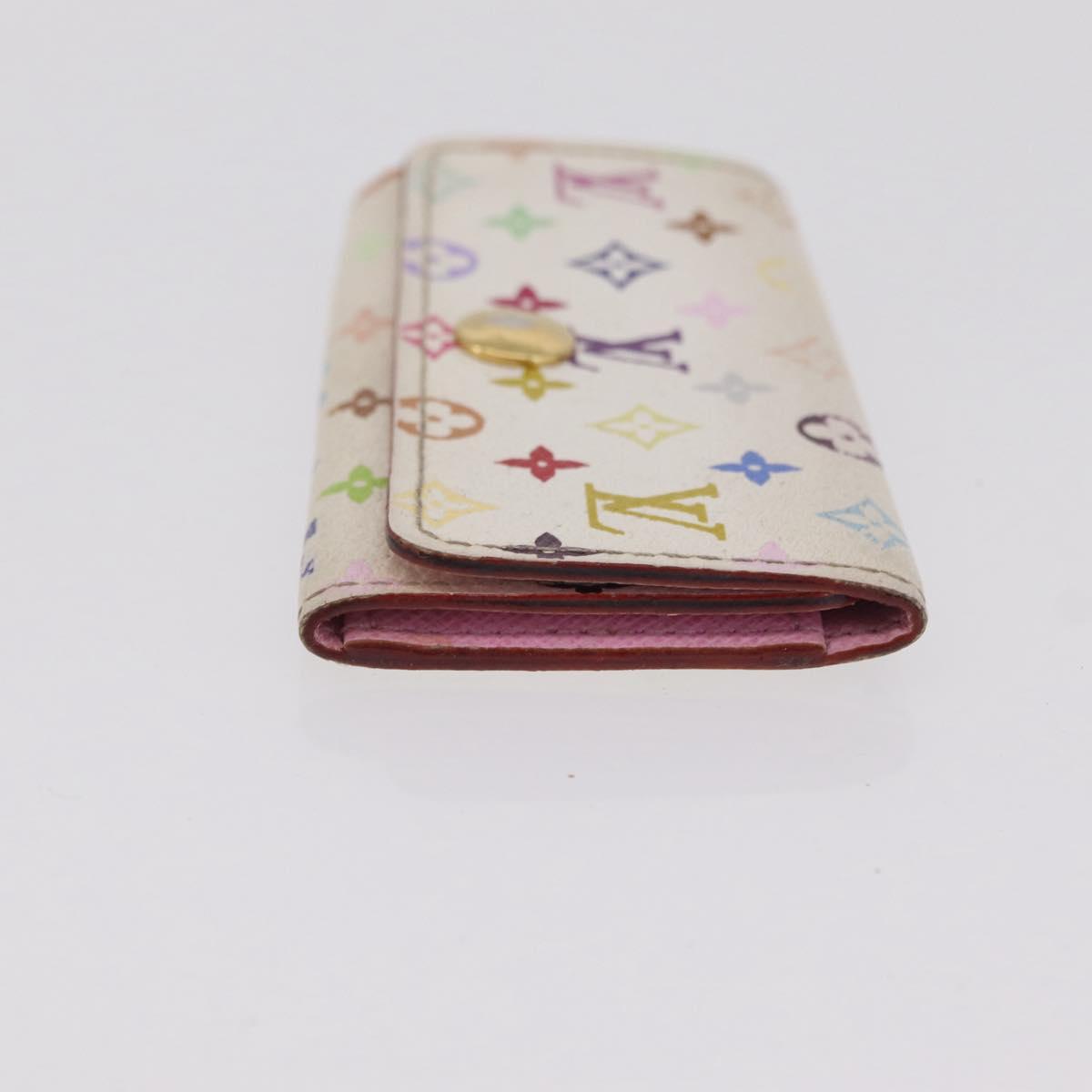 LOUIS VUITTON Monogram Multicolor Wallet 3 Set White LV Auth 207532