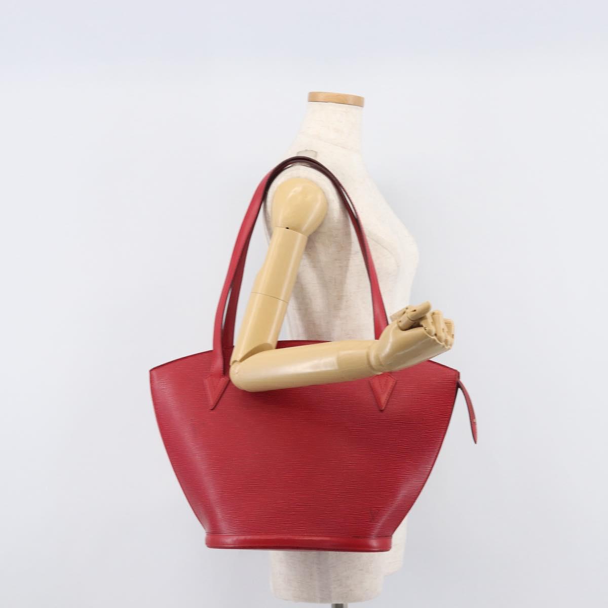 LOUIS VUITTON Epi Saint Jacques Shoulder Bag Red M52277 LV Auth 207548V