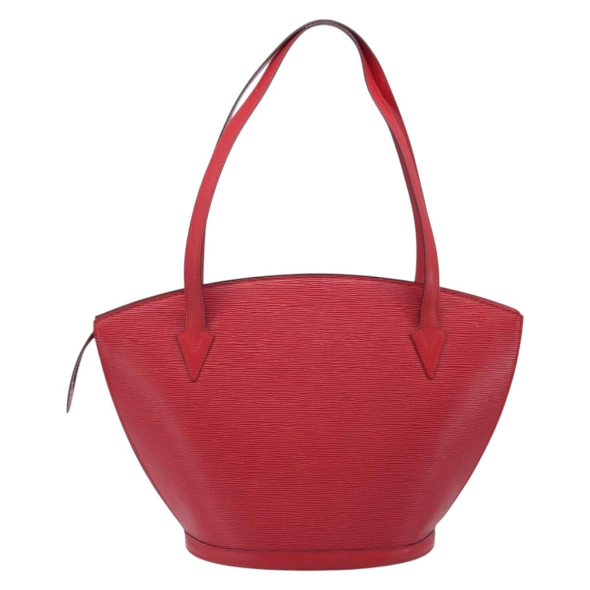 LOUIS VUITTON Epi Saint Jacques Shoulder Bag Red M52277 LV Auth 207548V