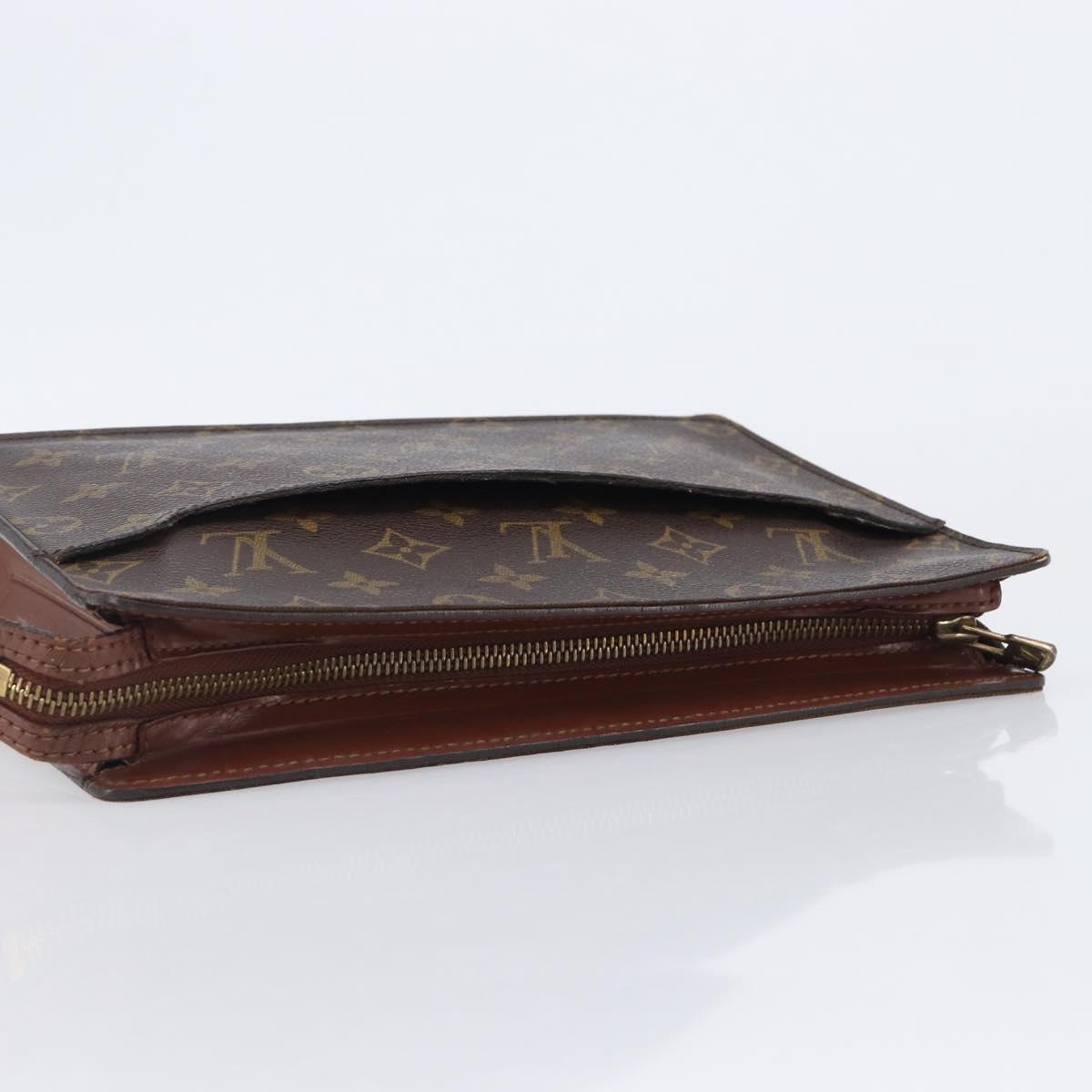 LOUIS VUITTON Monogram Pochette Homme Clutch Bag M51795 LV Auth 207562