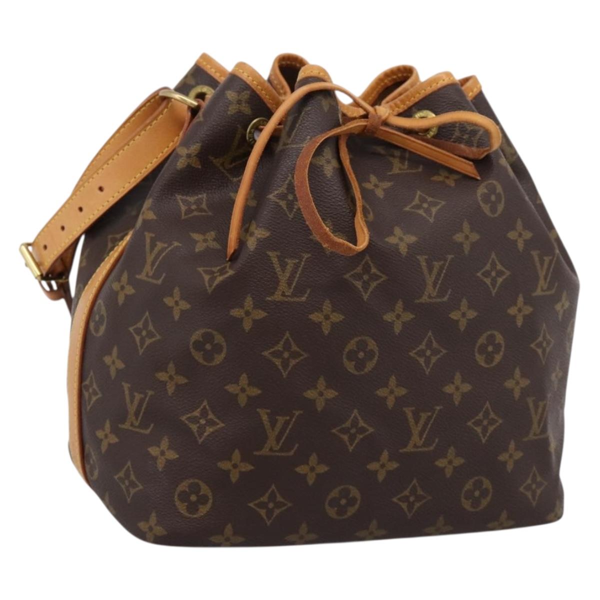 LOUIS VUITTON Monogram Petit Noe Shoulder Bag M42226 LV Auth 207563V