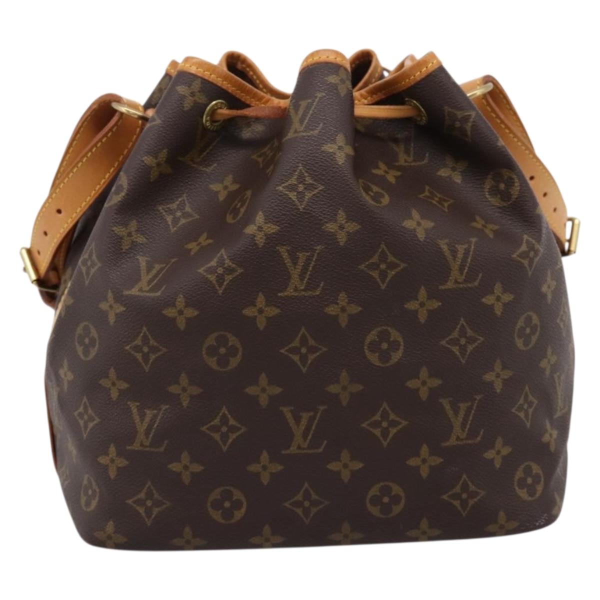LOUIS VUITTON Monogram Petit Noe Shoulder Bag M42226 LV Auth 207563V