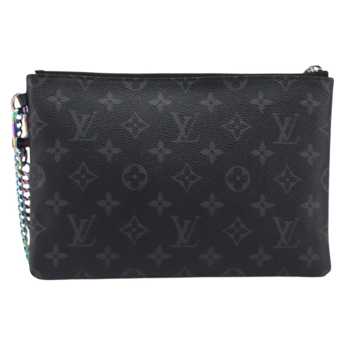 LOUIS VUITTON Monogram Eclipse Fragment iPhone Case M64449 LV Auth 207569V