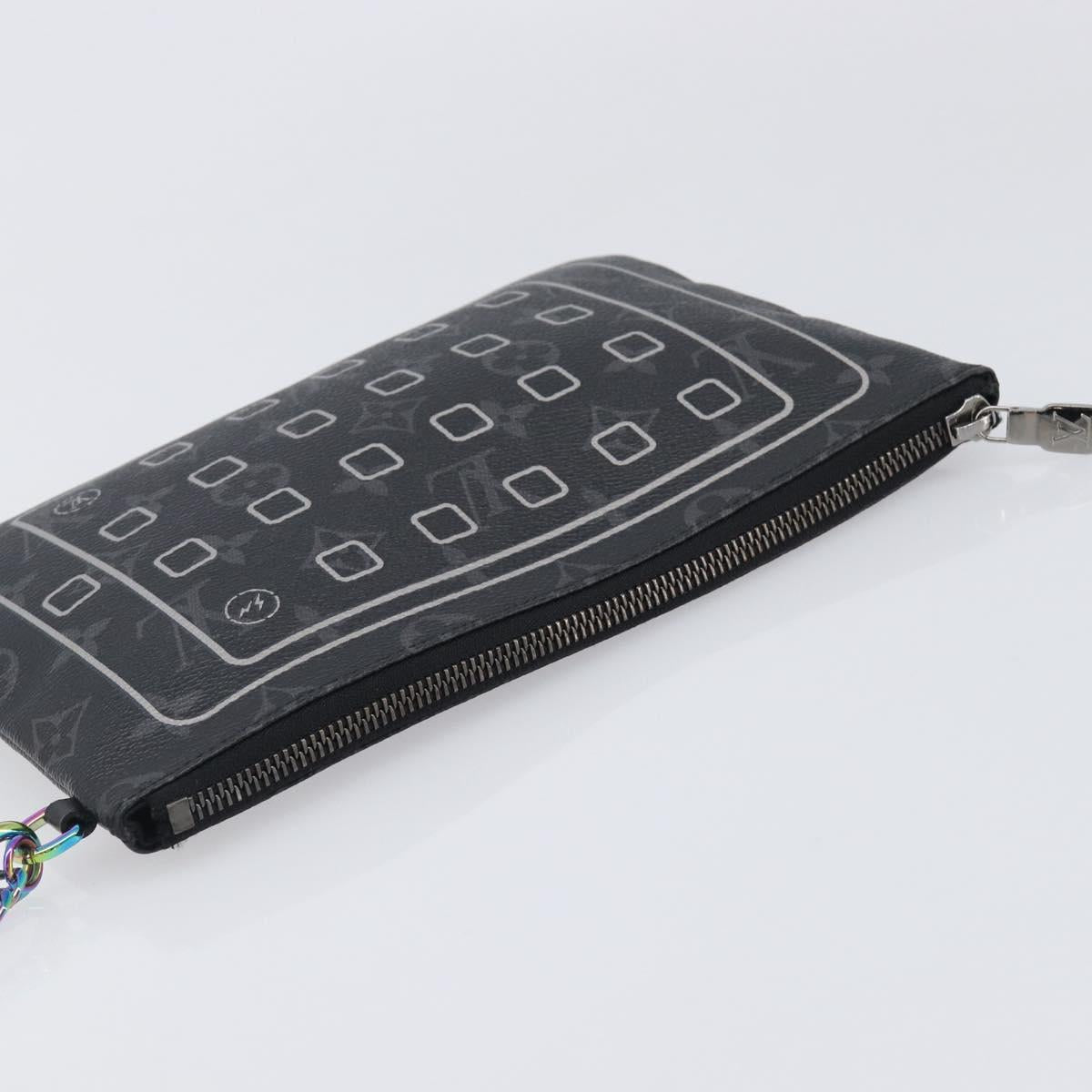 LOUIS VUITTON Monogram Eclipse Fragment iPhone Case M64449 LV Auth 207569V