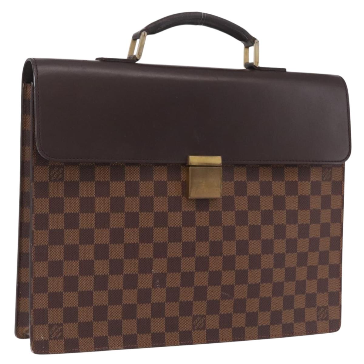 LOUIS VUITTON Damier Ebene Altona PM Briefcase N53315 LV Auth 207585