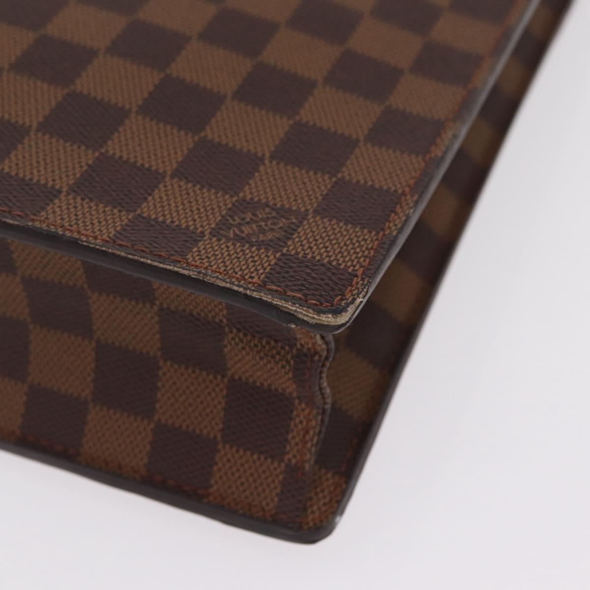LOUIS VUITTON Damier Ebene Altona PM Briefcase N53315 LV Auth 207585