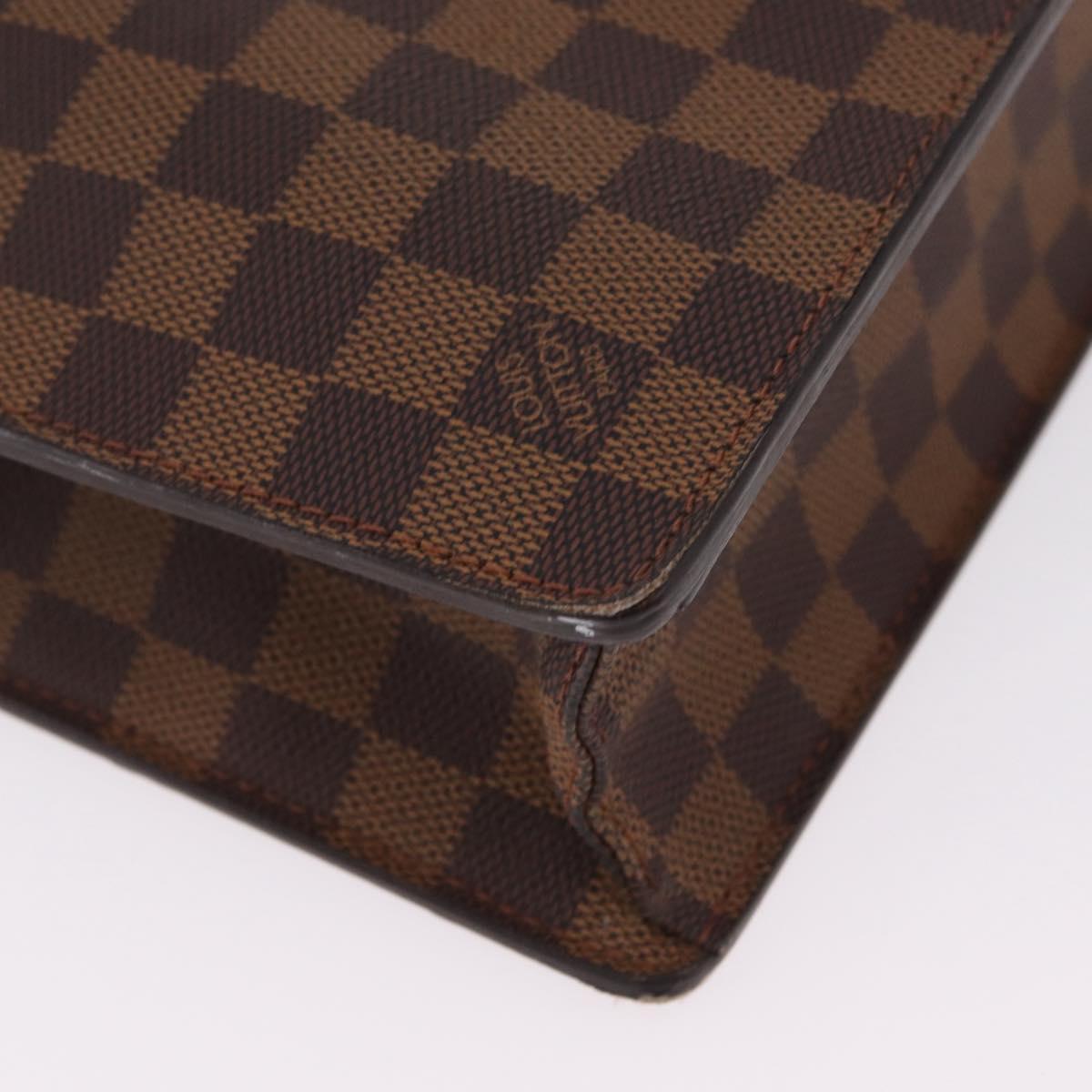 LOUIS VUITTON Damier Ebene Altona PM Briefcase N53315 LV Auth 207585