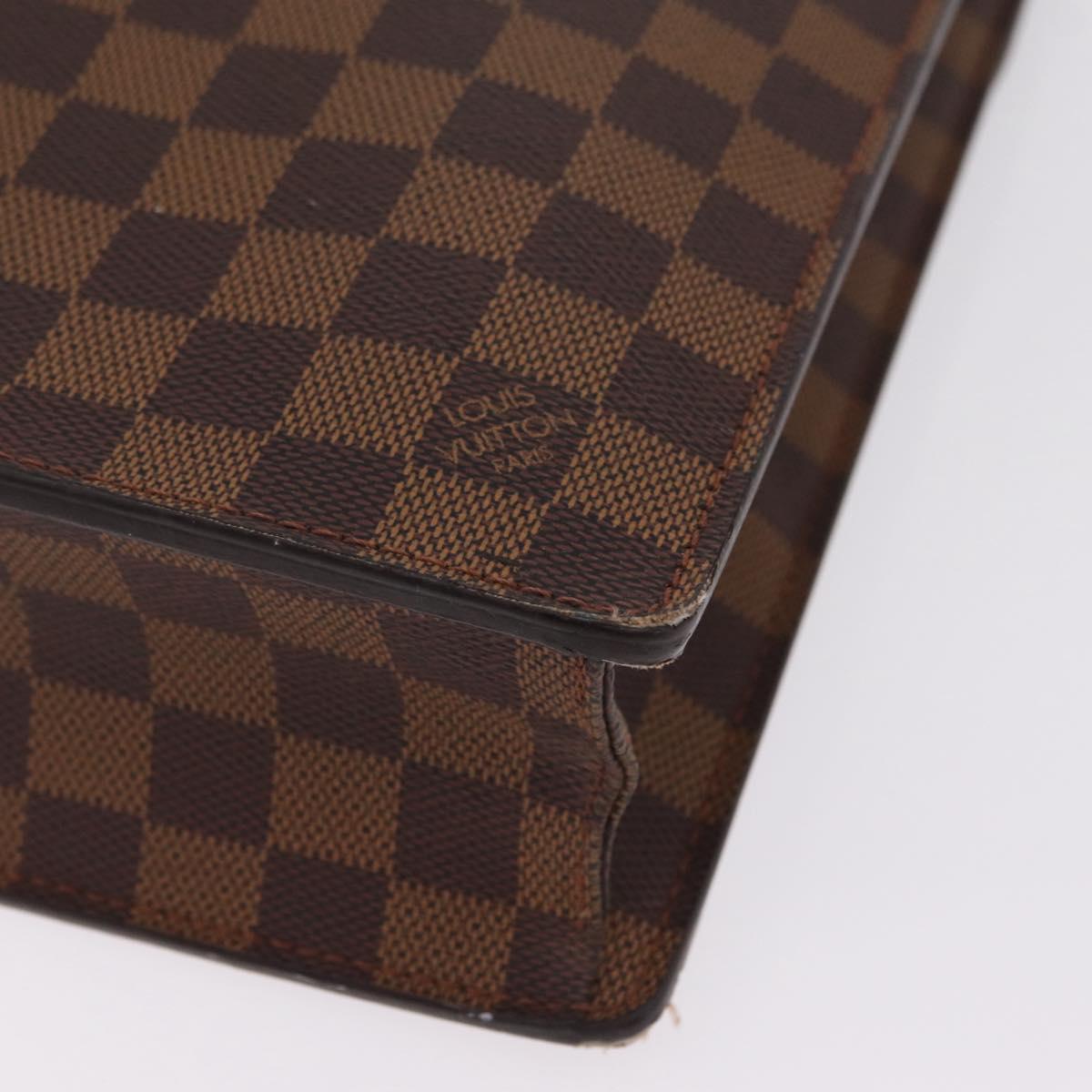 LOUIS VUITTON Damier Ebene Altona PM Briefcase N53315 LV Auth 207585