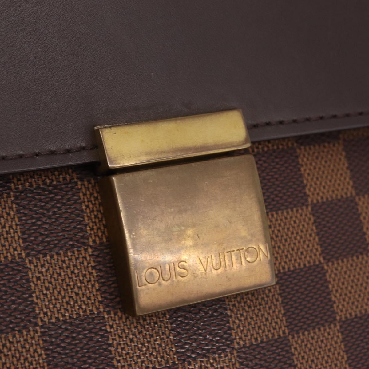 LOUIS VUITTON Damier Ebene Altona PM Briefcase N53315 LV Auth 207585