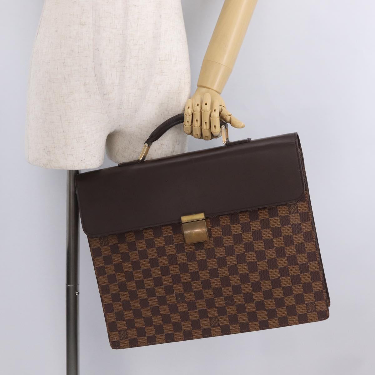 LOUIS VUITTON Damier Ebene Altona PM Briefcase N53315 LV Auth 207585
