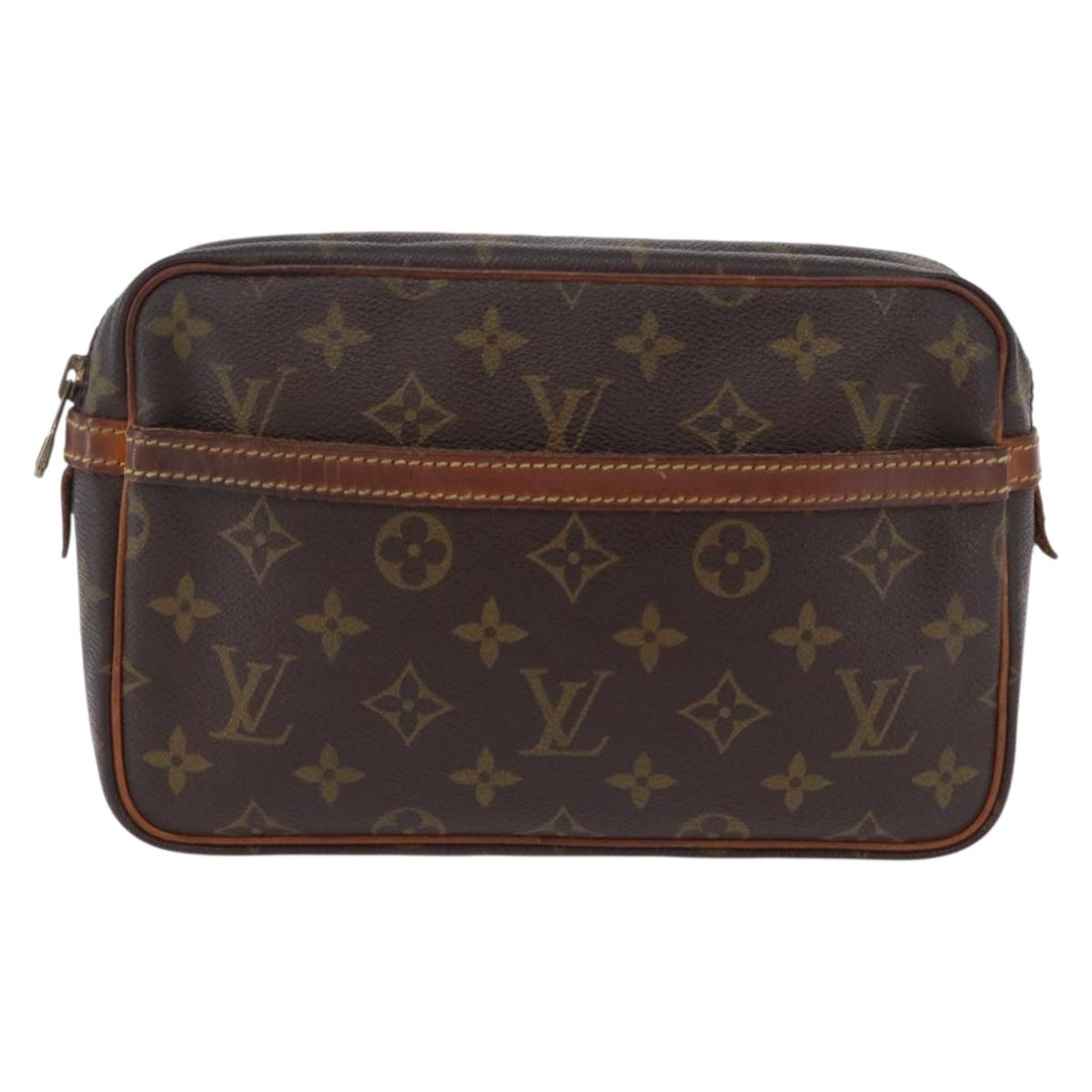 LOUIS VUITTON Monogram Compiegne 23 Clutch Bag M51847 LV Auth 207598