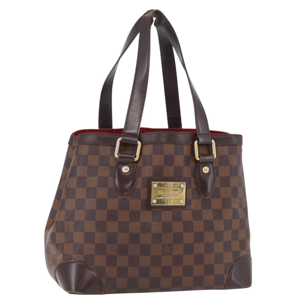 LOUIS VUITTON Damier Ebene Hampstead PM Tote Bag N51205 LV Auth 207603