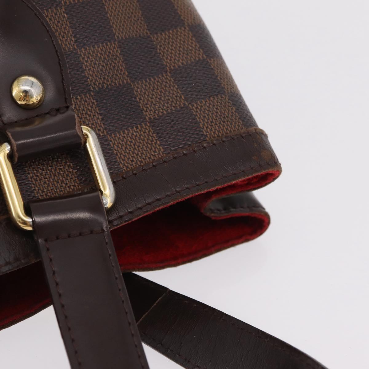 LOUIS VUITTON Damier Ebene Hampstead PM Tote Bag N51205 LV Auth 207603