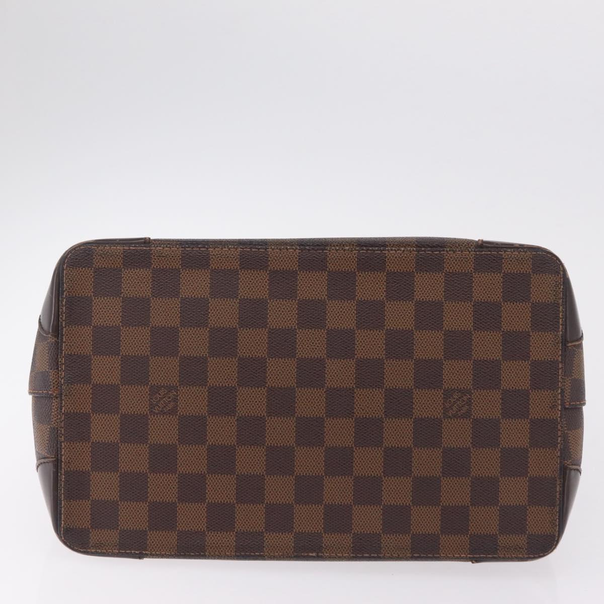 LOUIS VUITTON Damier Ebene Hampstead PM Tote Bag N51205 LV Auth 207603