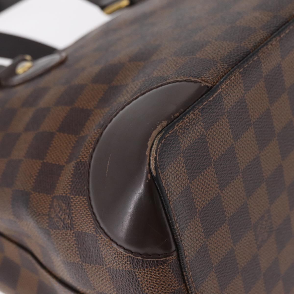 LOUIS VUITTON Damier Ebene Hampstead PM Tote Bag N51205 LV Auth 207603