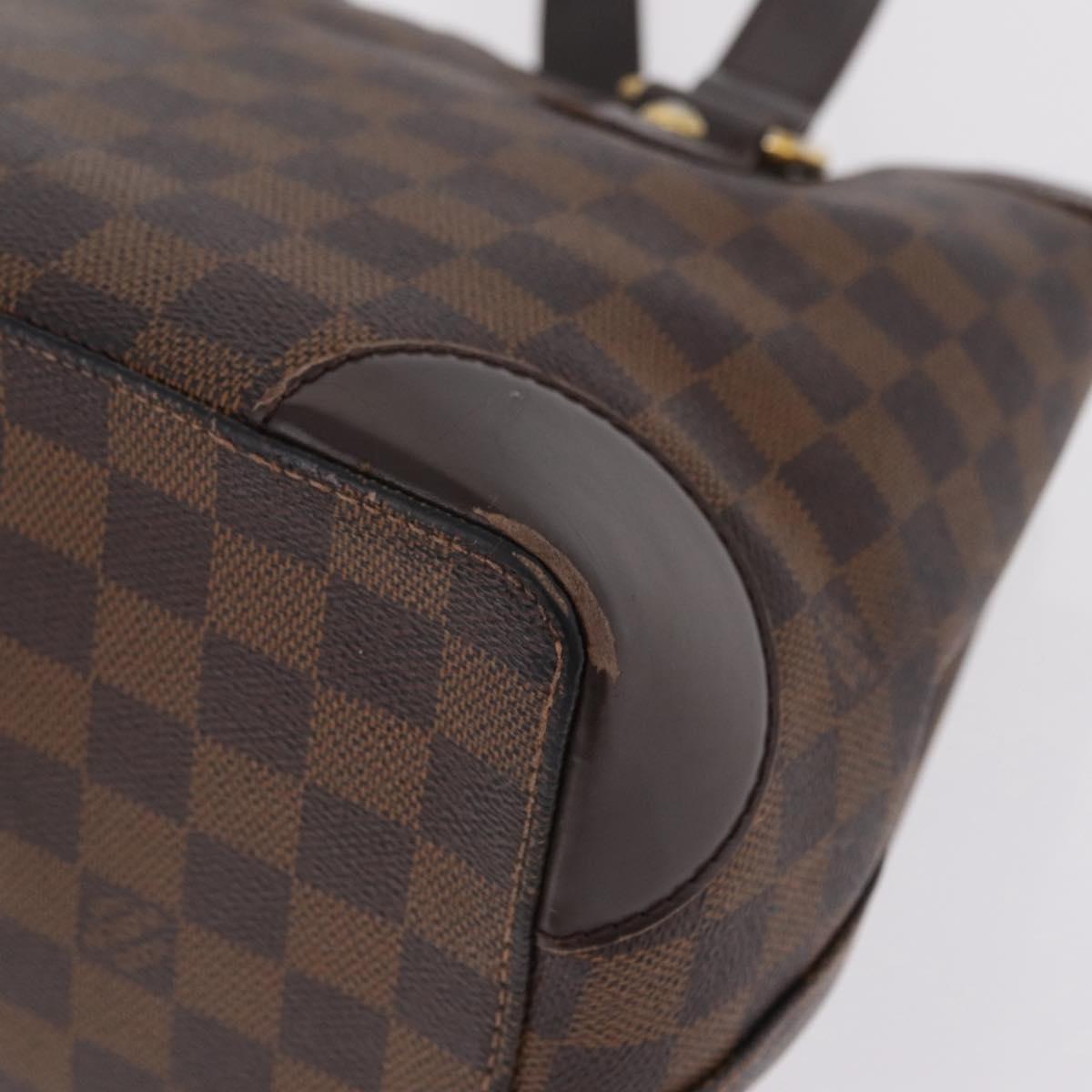 LOUIS VUITTON Damier Ebene Hampstead PM Tote Bag N51205 LV Auth 207603