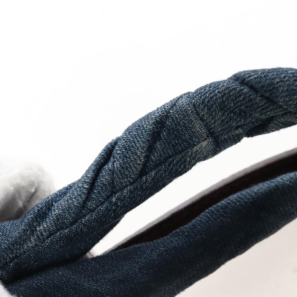 Miu Miu Matelasse Hand Bag Denim 2way Navy Auth 207622V