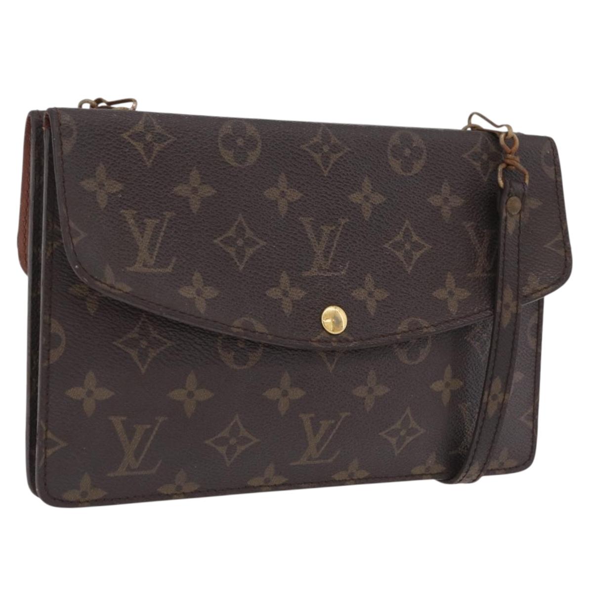 LOUIS VUITTON Monogram Double Rabat Shoulder Bag M51815 LV Auth 207633