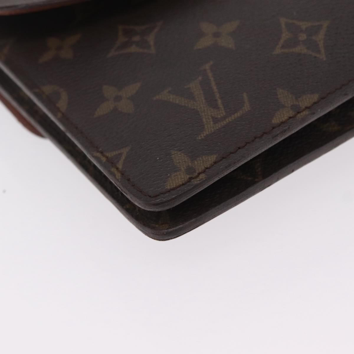 LOUIS VUITTON Monogram Double Rabat Shoulder Bag M51815 LV Auth 207633