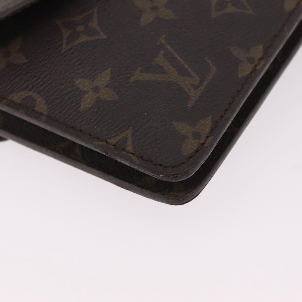 LOUIS VUITTON Monogram Double Rabat Shoulder Bag M51815 LV Auth 207633
