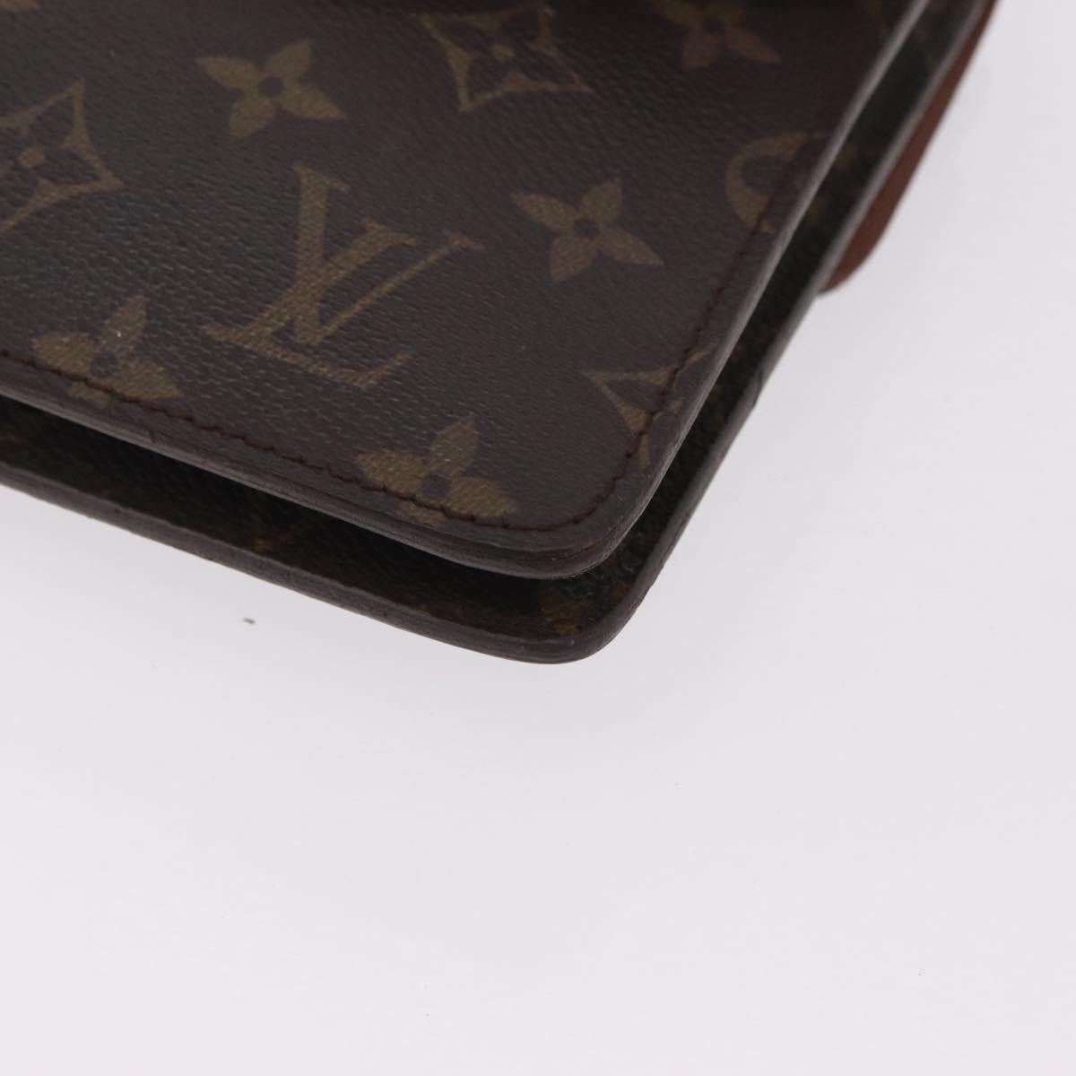 LOUIS VUITTON Monogram Double Rabat Shoulder Bag M51815 LV Auth 207633