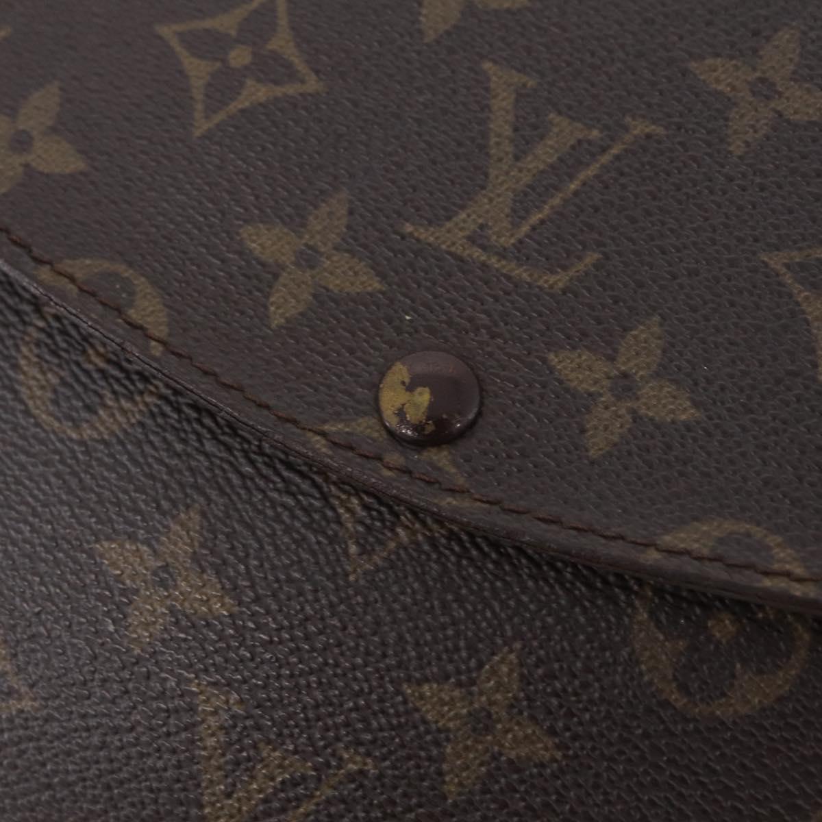 LOUIS VUITTON Monogram Double Rabat Shoulder Bag M51815 LV Auth 207633