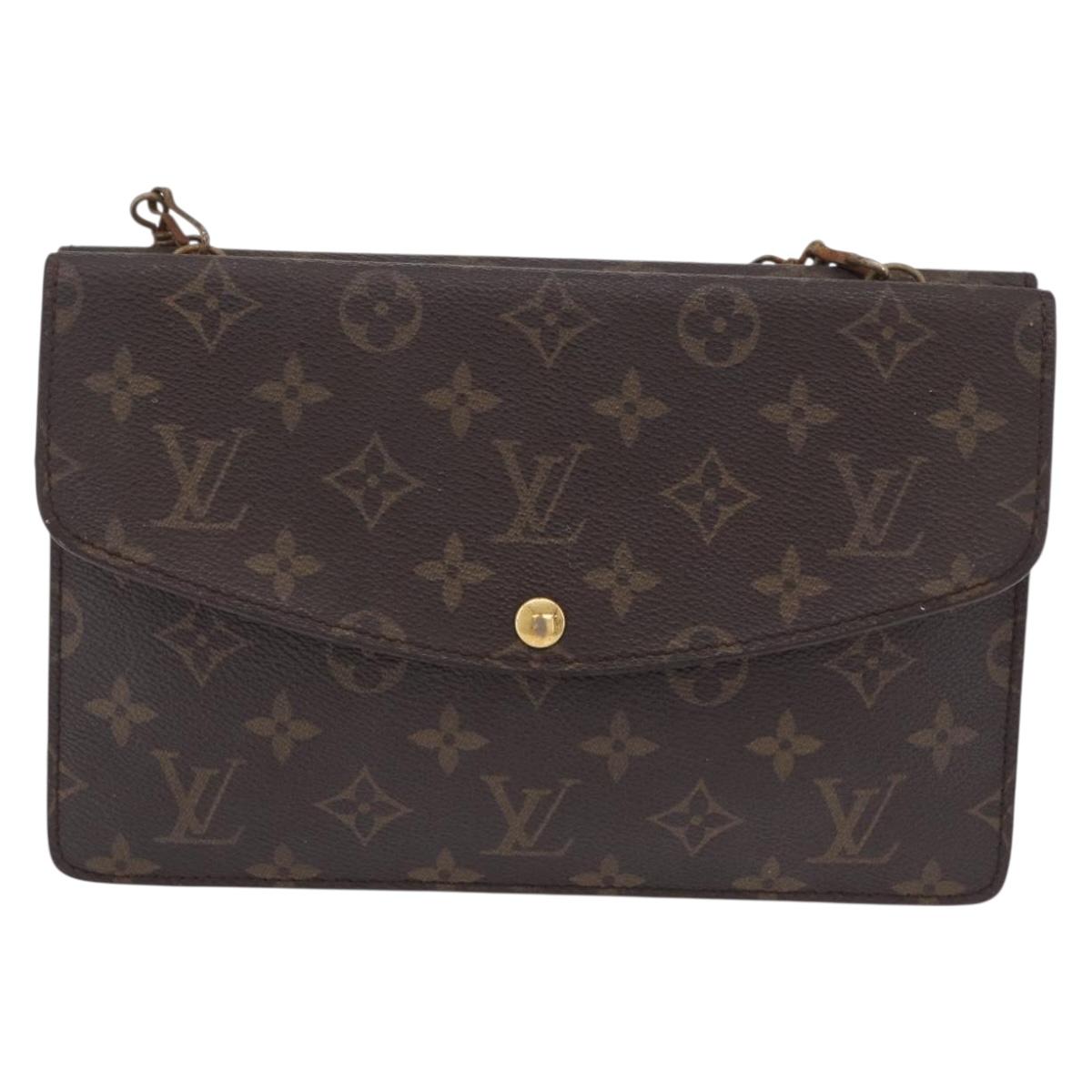 LOUIS VUITTON Monogram Double Rabat Shoulder Bag M51815 LV Auth 207633